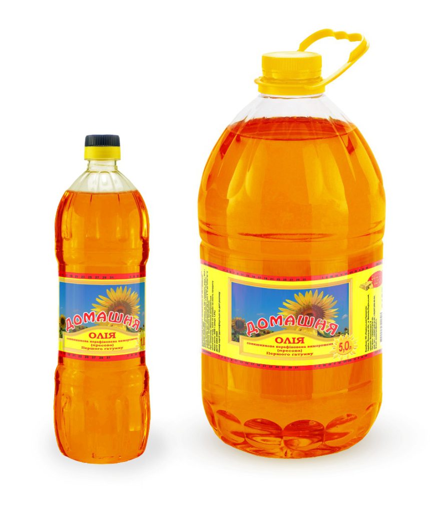 Unrefined sunflower oil 0.75 - 5.0 l